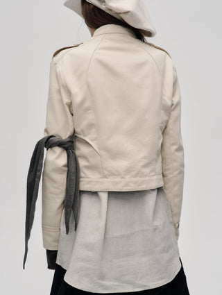 Tailored Napoleon Jacket-Ivory