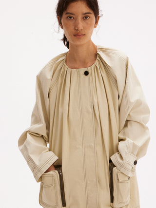 597c Pleated Utility Jacket