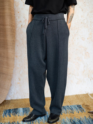 MIZUTOKI Knit Pants-Grey