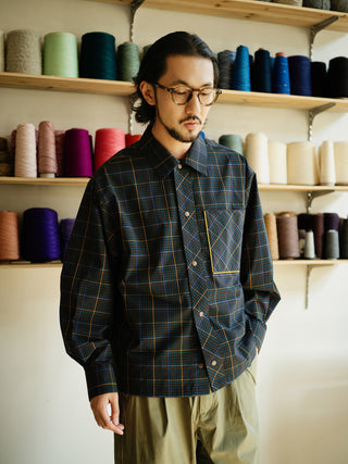 MIZUTOKI Check Shirt Jacket