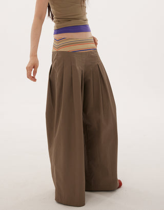 597c Pleated Wide-Leg Trousers