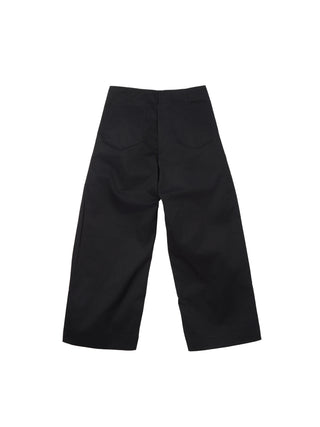 6CRAYON Rigid Coating Black Pants