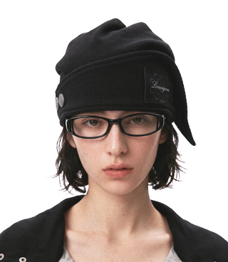 8Lome Waffle Drape Knit Cap