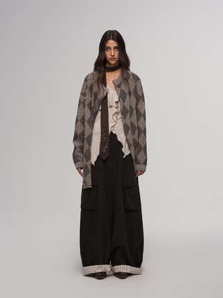 ILNya Diamond Wool Cardigan-Auburn