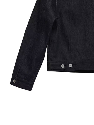 6CRAYON 11.3oz Indigo Blue Non-Fade Short Denim Jacket