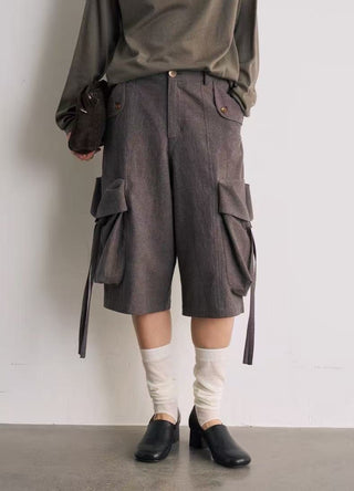 BALIANG Linen Cargo Jorts