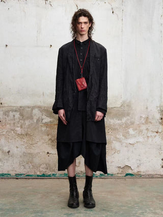 ILNya Metallic Crinkle Blazer