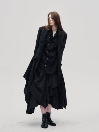 Moonlit Asymmetric Coat