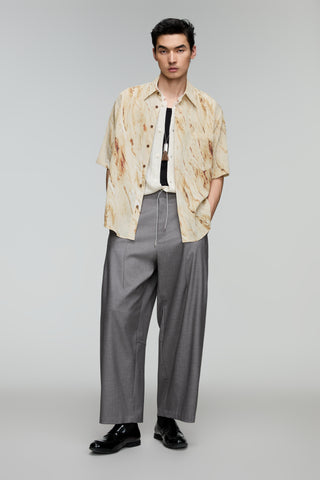 OPICLOTH Jacquard Cropped Pants