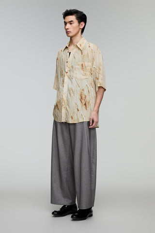 OPICLOTH Jacquard Cropped Pants
