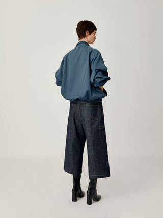 OPICLOTH Wide Waistband Cropped Jeans
