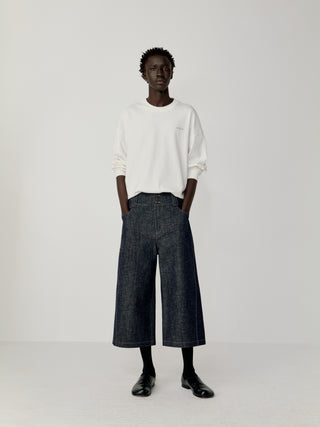 OPICLOTH Wide Waistband Cropped Jeans