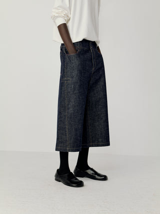 OPICLOTH Wide Waistband Cropped Jeans