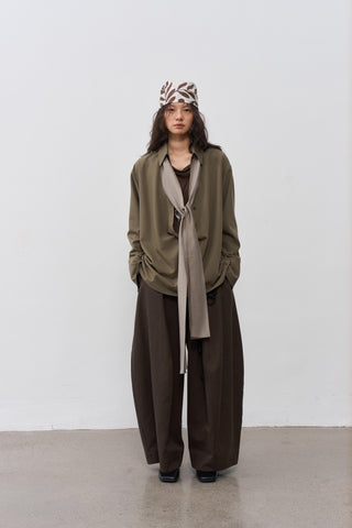 BALIANG Ribbon Shirt-Lotus Green