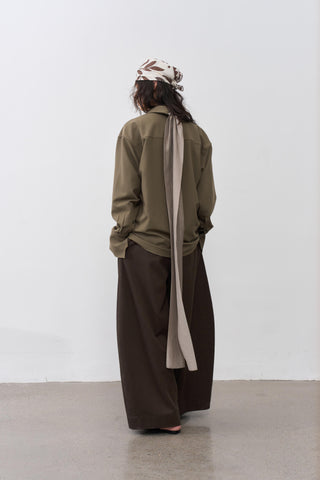 BALIANG Ribbon Shirt-Lotus Green