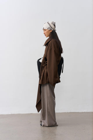 BALIANG Elegant Jacket-Brown