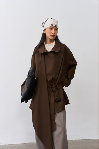 BALIANG Elegant Jacket-Brown