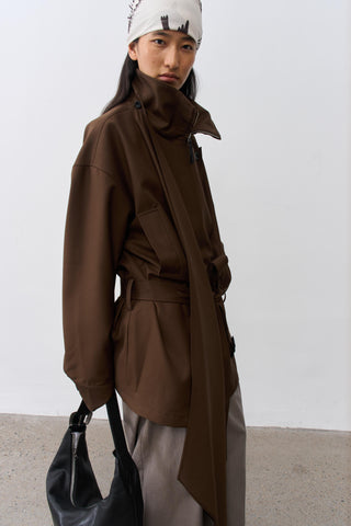 BALIANG Elegant Jacket-Brown