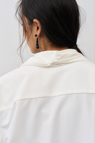 BALIANG Ribbon Shirt-White