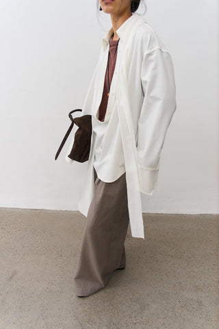 BALIANG Ribbon Shirt-White