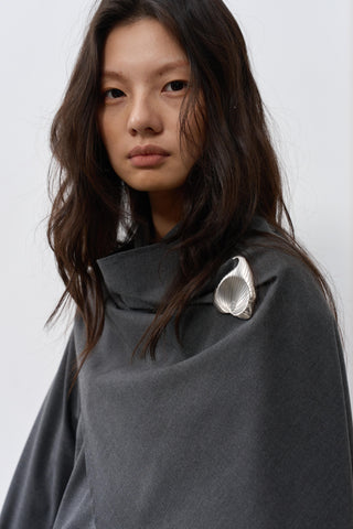 BALIANG Whisk Wrap Shirt-Grey