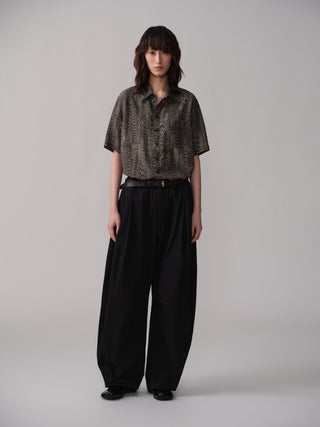OPICLOTH Blend Ripple Print Shirt