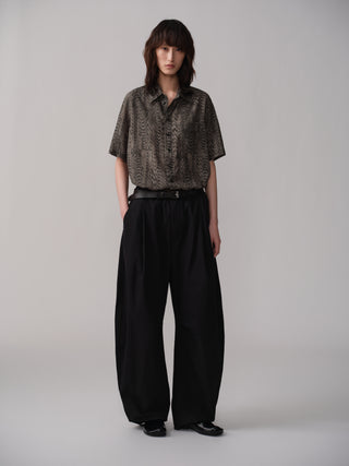 OPICLOTH Blend Ripple Print Shirt