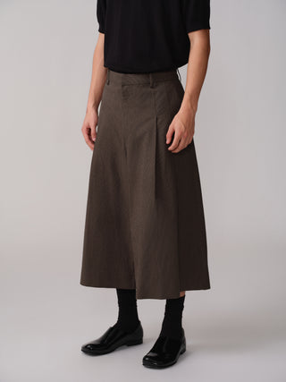 OPICLOTH Houndstooth A-Line Cropped Shorts