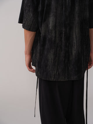 OPICLOTH Floral Jacquard Shawl Collar