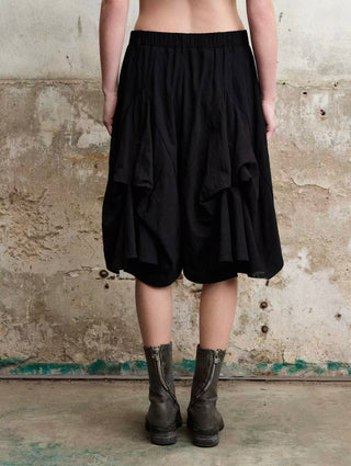 ILNya Black Petal Shorts