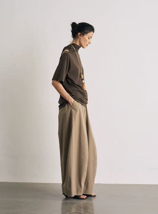 BALIANG Twill Balloon Pants-Sand Khaki