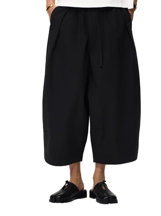 6CRAYON Black Cropped Casual Pants-Black