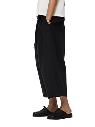 6CRAYON Black Cropped Casual Pants-Black
