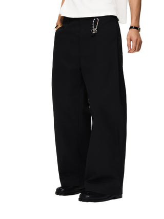 6CRAYON Rigid Coating Black Pants
