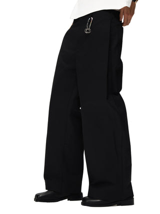 6CRAYON Rigid Coating Black Pants