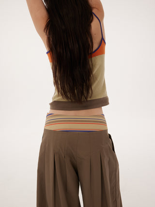 597c Pleated Wide-Leg Trousers