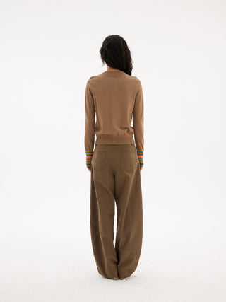 597c Retro Striped Knit sweater