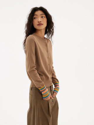 597c Retro Striped Knit sweater