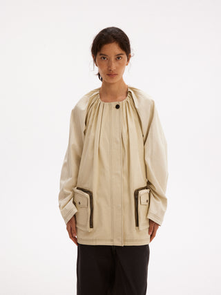 597c Pleated Utility Jacket
