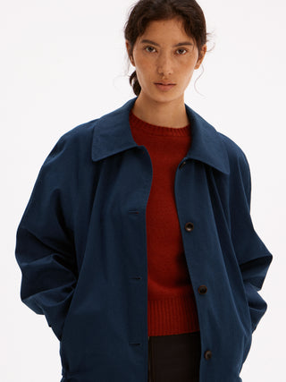 597c Work Cotton Trench Jacket