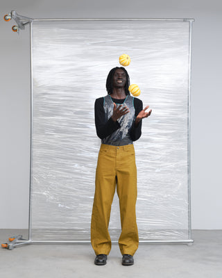 KILLWHY Waxed Jeans-Mud Yellow