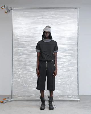 KILLWHY Air Layer Cropped Trousers-Black