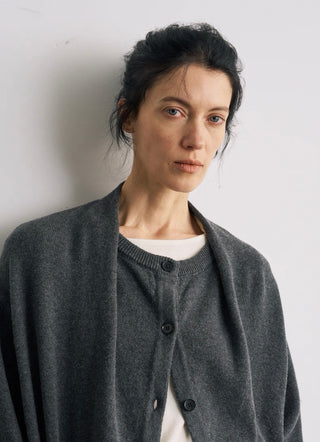 BALIANG Merino Wool Cardigan-Graphite Gray