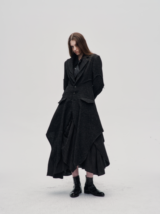 Moonlit Asymmetric Coat