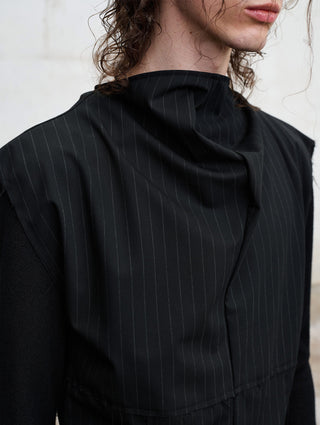 ILNya Panelled Raw-Edge Vest
