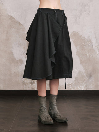 ILNya Draped Sailcloth Shorts