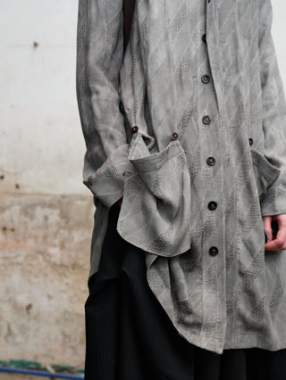 ILNya Jacquard Mid-Length Shirt