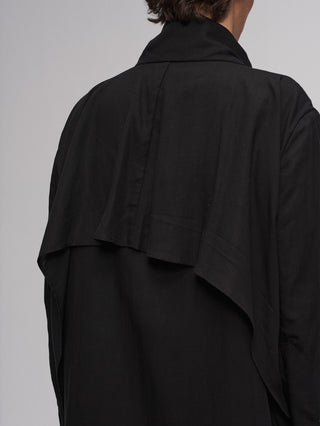 ILNya Asymmetric Collar Shirt Jacket