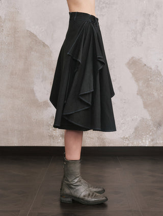 ILNya Draped Sailcloth Shorts