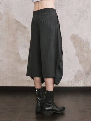 ILNya Mist Blue Pleated Shorts